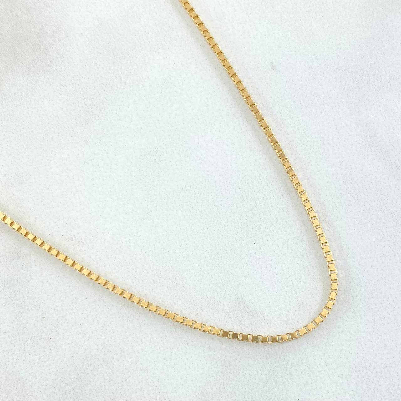 Cadena Veneciana 6.1gr / 23 1/2 in / 1.1mm Oro Amarillo +3 18K *