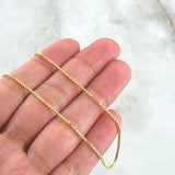 Cadena Veneciana 6.1gr / 23 1/2 in / 1.1mm Oro Amarillo +3 18K *