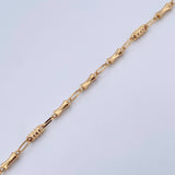 Pulso Rustico Reloj De Arena  3.65gr / 21cm / Oro 18K $