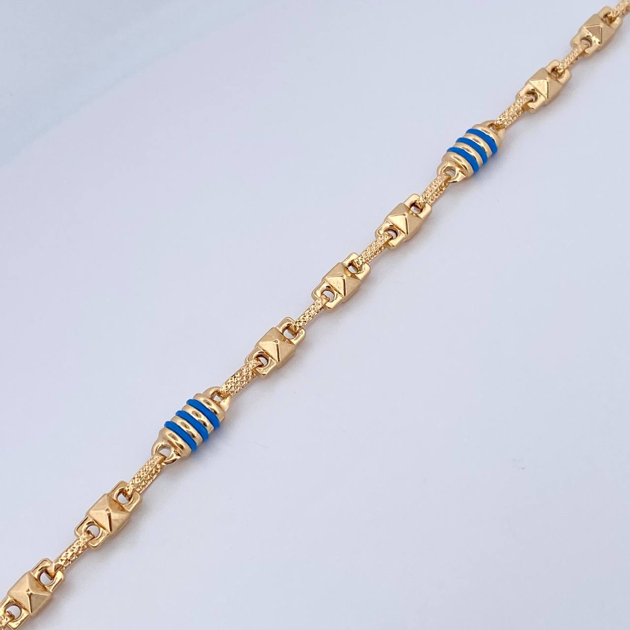 Rustic Rhombus Anklet 6.45gr / 25cm (9.8in) / 18K Gold $