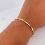 Pulso Rustico Capullo 3.85gr / 21cm / Oro 18K $
