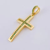 Dije Cruz Curva Abultada 2.45gr / 1 1/2 in / Oro Amarillo 18K