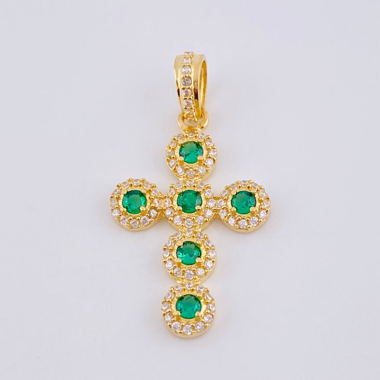 Dije Cruz Tupida 2.8gr / 1 1/4 in / Oro Amarillo 18K ©