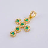 Dije Cruz Tupida 2.7gr / 1 1/4 in / Oro Amarillo 18K