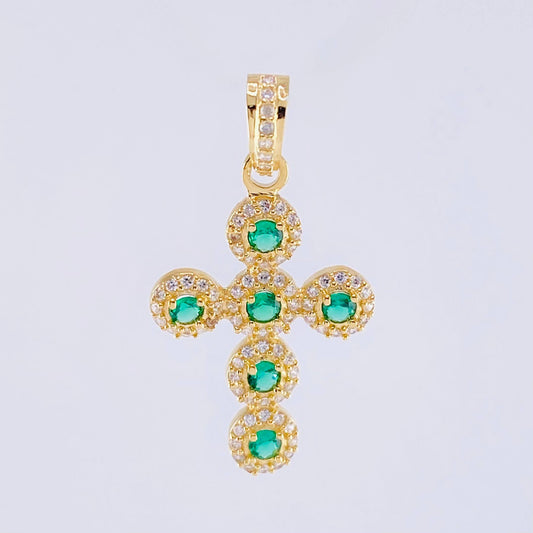 Dije Cruz Tupida 2.7gr / 1 1/4 in / Oro Amarillo 18K