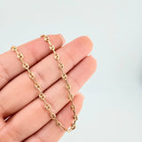 Tobillera GC 2.65g / 9 1/2 in / 3.4mm Oro Amarillo 18K