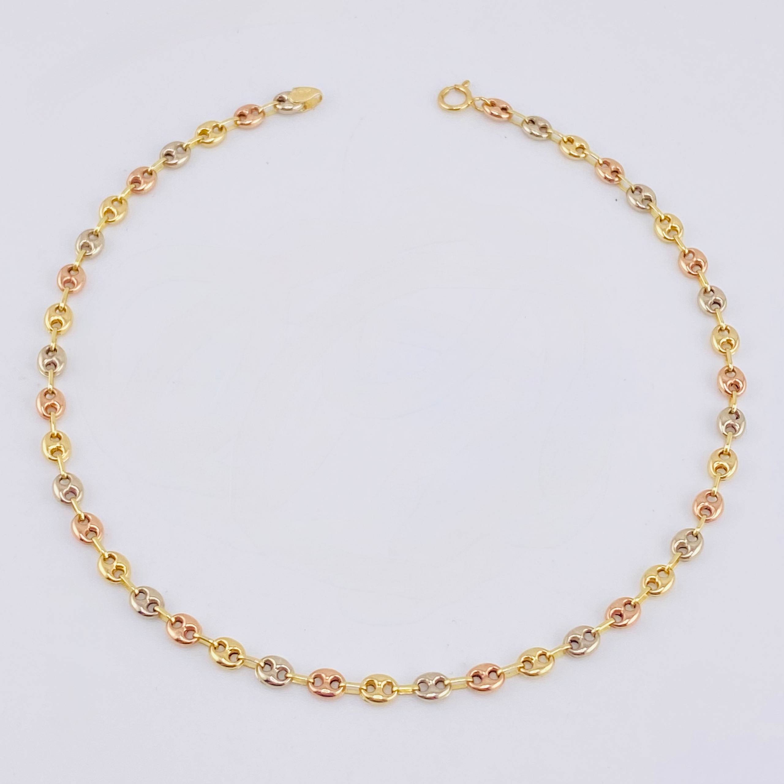 Tobillera Gc 4.3gr / 9 3/4 in / 5.2mm Tres Oros 18K *