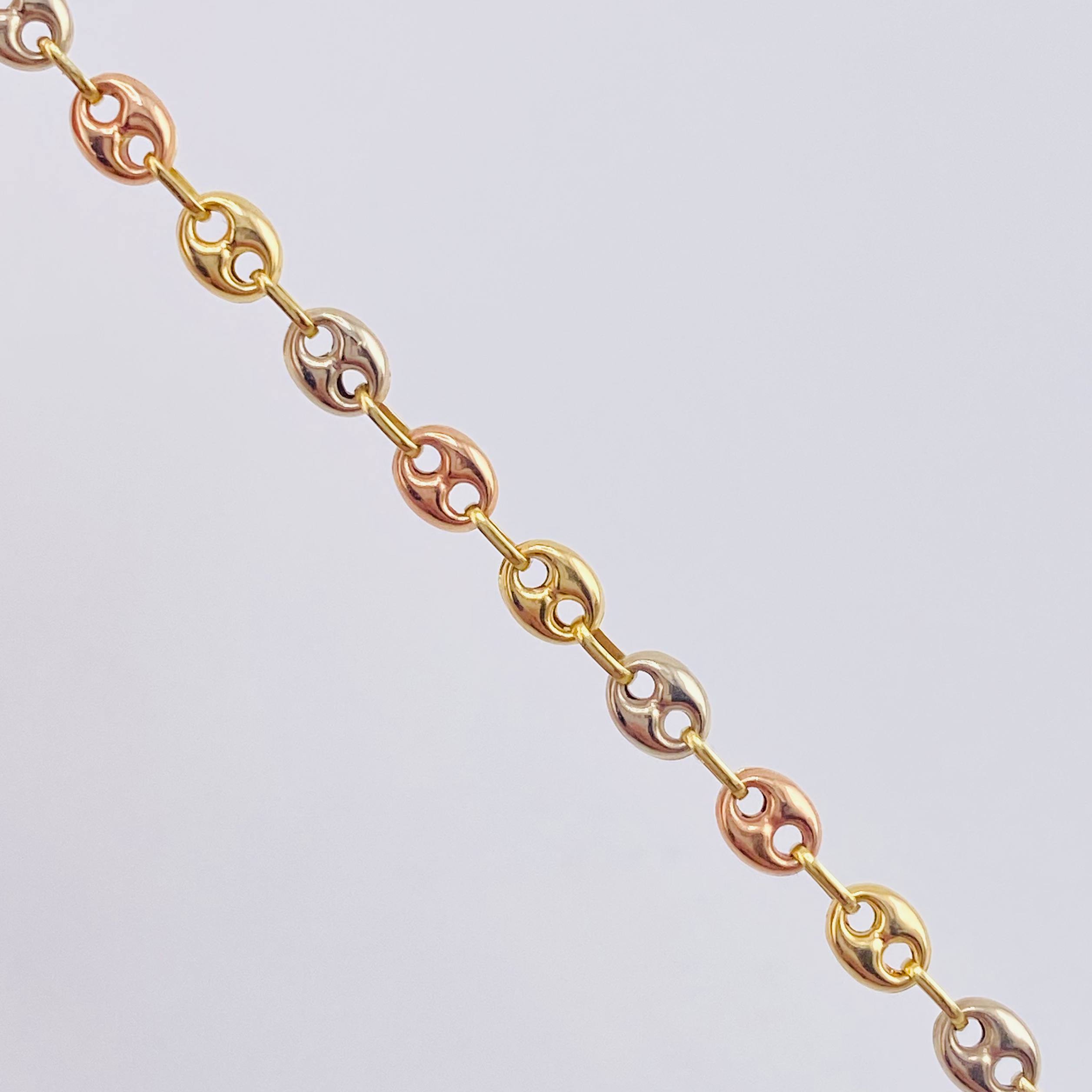 Tobillera Gc 3.5gr / 9 1/4 in / 4.1mm Tres Oros 18K ©