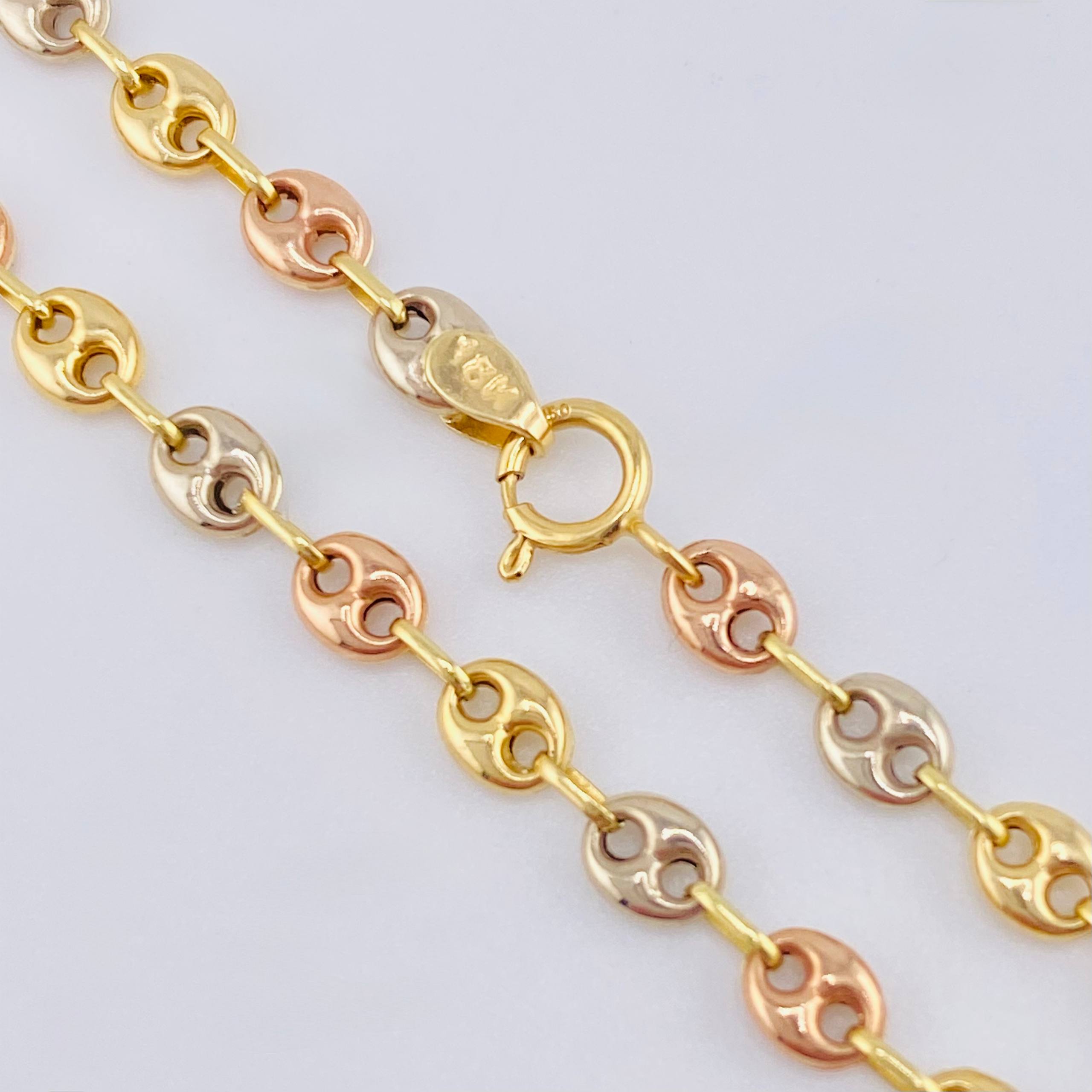 Tobillera Gc 3.15gr / 9 3/4 in / 4.1mm Tres Oros 18K *