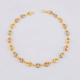 Tobillera Gc 4.85gr / 9 3/4 in / 6.3mm Tres Oros 18K *