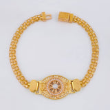 Pulso Chino Correa Timon Ancla 12.35g / 7 3/4 in / 5.1mm Oro Rosa 18K