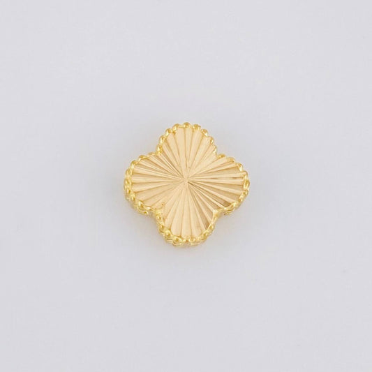 Herraje Trébol Diamantado 1.2g / 1/2 in Oro Amarillo 18K