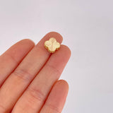 Diamond Cut Charm Clover 1.25g / 1/2 in Yellow Gold 18K