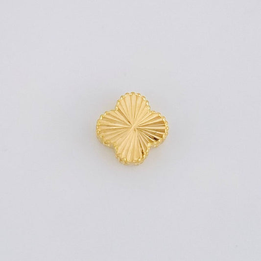 Herraje Trébol Diamantado 0.65g / 1/4 in Oro Amarillo 18K