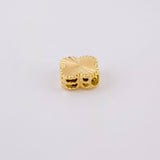 Diamond Cut Clover Charm 0.55g / 1/4 in 18K Yellow Gold