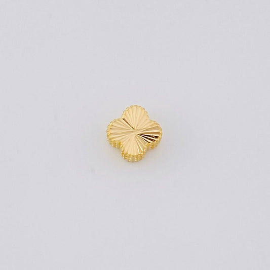 Herraje Trébol Diamantado 0.3g / 1/4 in Oro Amarillo 18K