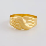 Anillo Carril Trio Olas 1.85 g / T8 1/2 Oro Amarillo 18K