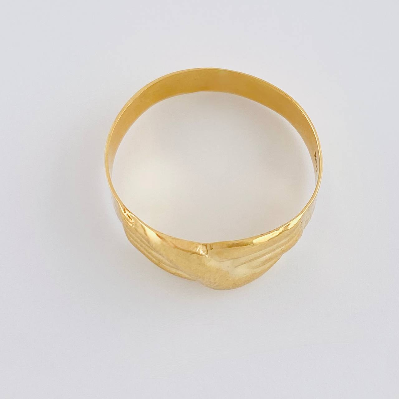 Anillo Carril Trio Olas 1.85 g / T8 1/2 Oro Amarillo 18K