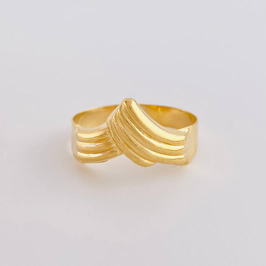 Linked Curve Ring 1.65g / T6 1/4 Yellow Gold 18K