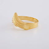 Intertwined Curve Ring 1.55 g / T5 1/4 Yellow Gold 18K