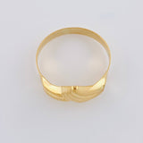 Anillo Curva Enlazada 1.65 g / T8 Oro Amarillo 18K