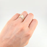 Three Intertwined Lines Ring 2.2 g / T8 Three Golds 18K