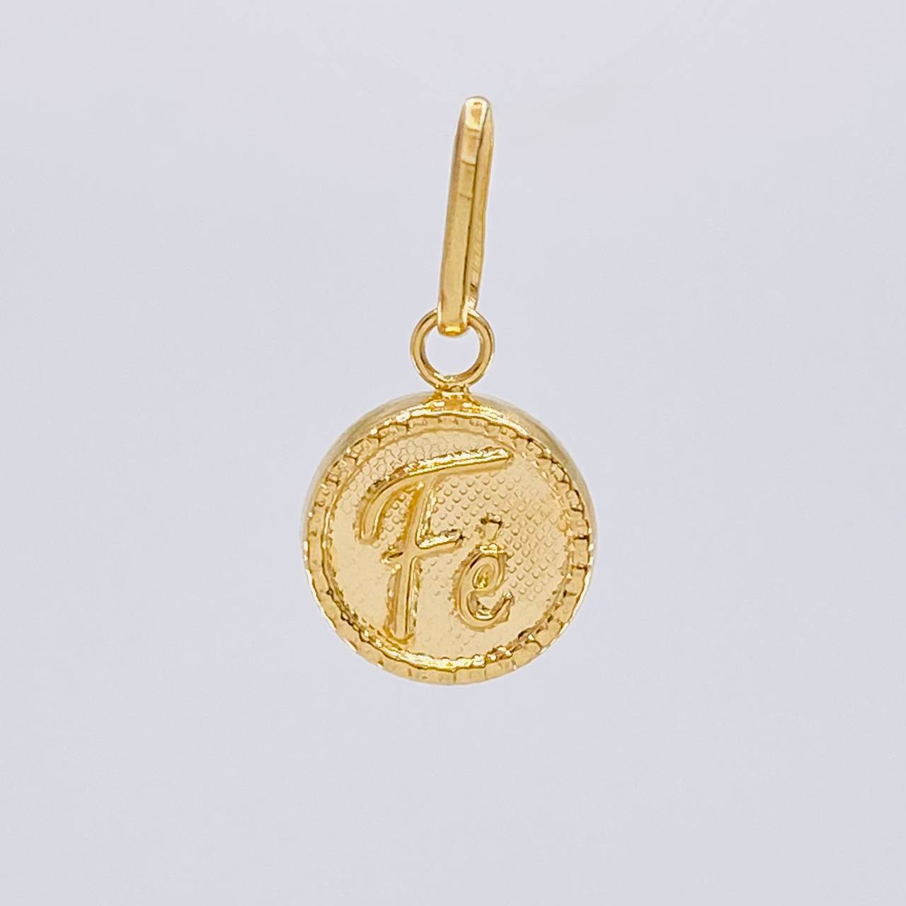Dije Circulo Fé 0.7 g / 3/4 in Oro Amarillo 18K