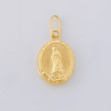 Dije Virgen Guadalupe Mate 0.7 g / 3/4 in Oro Amarillo 18K