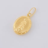 Dije Virgen Guadalupe Mate 0.7 g / 3/4 in Oro Amarillo 18K