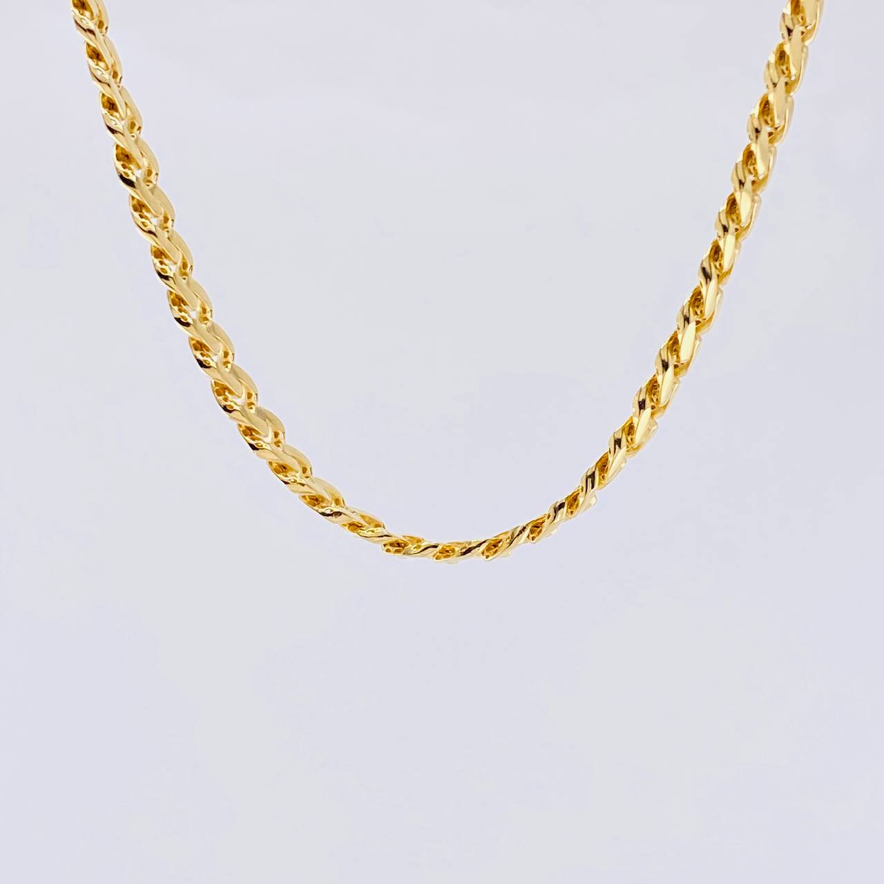 Cadena Cubana 27.6 g / 24 in / 6.3 mm Oro Amarillo