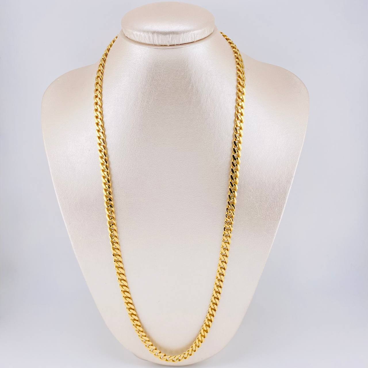 Cadena Cubana 27.15 g / 24 in / 6.3 mm Oro Amarillo 18K