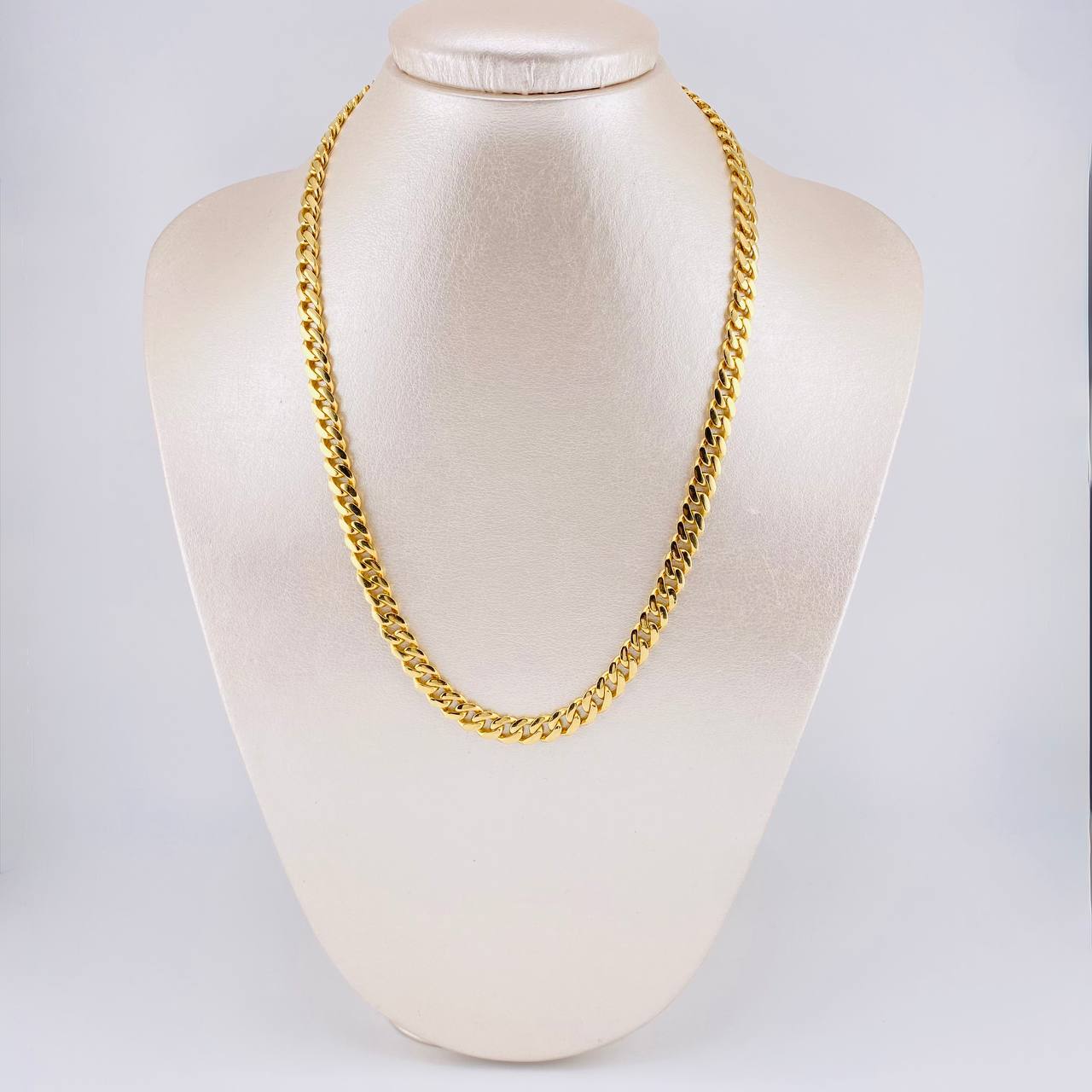 Cadena Cubana 23.2 g / 18 in / 6.5 mm Oro Amarillo 18K