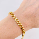 Cuban Links Bracelet 10.85 g / 8 1/4 in / 6.3 mm 18K Yellow Gold