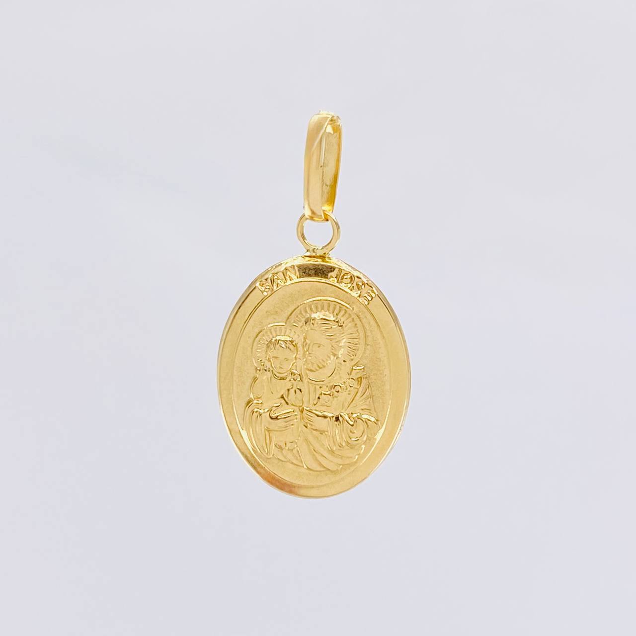 Dije San José Mate 1.25 g / 1 in Oro Amarillo 18K