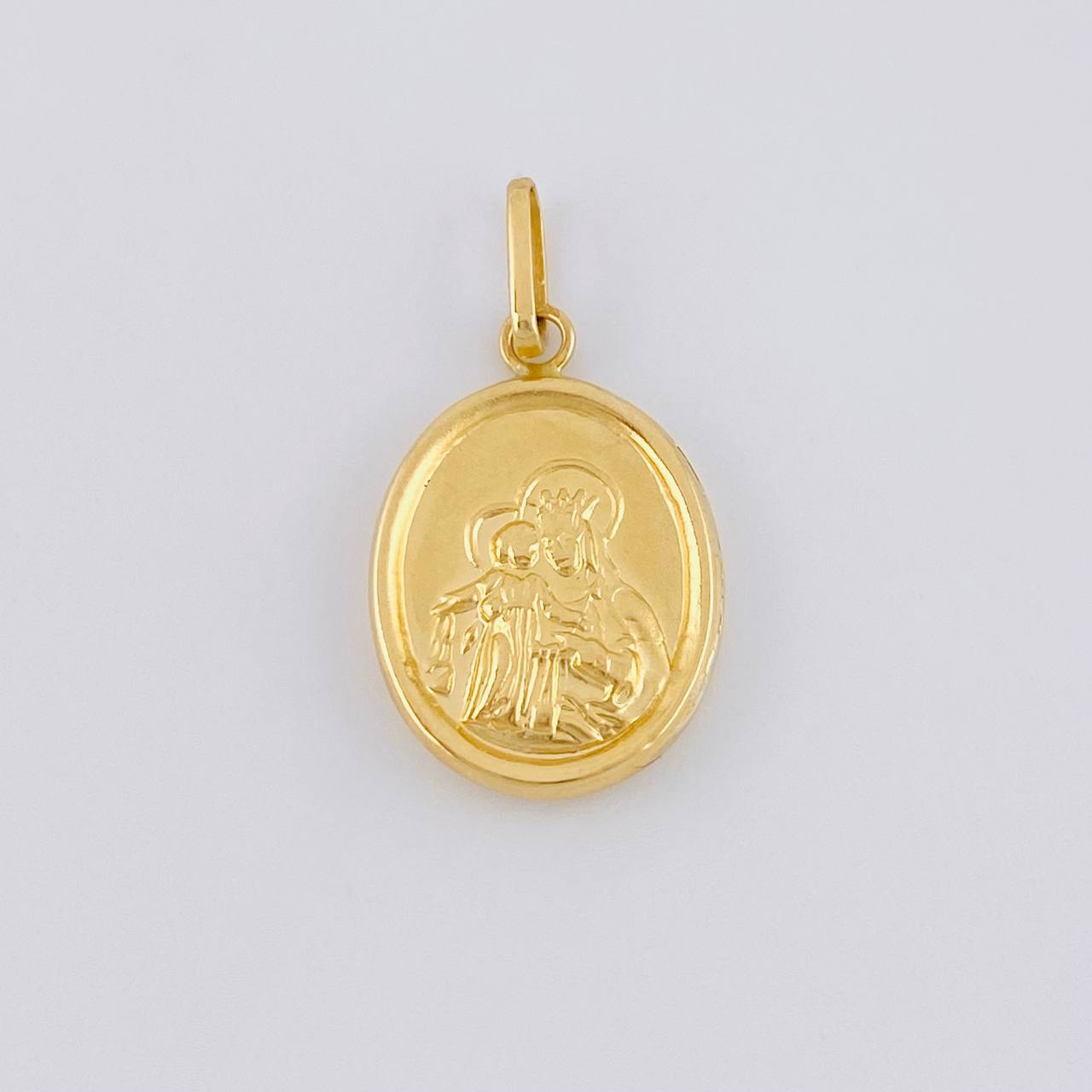 Dije Virgen Del Carmen Mate 1 g / 1 in Oro Amarillo 18K