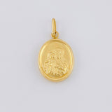 Dije Virgen Del Carmen Mate 1 g / 1 in Oro Amarillo 18K