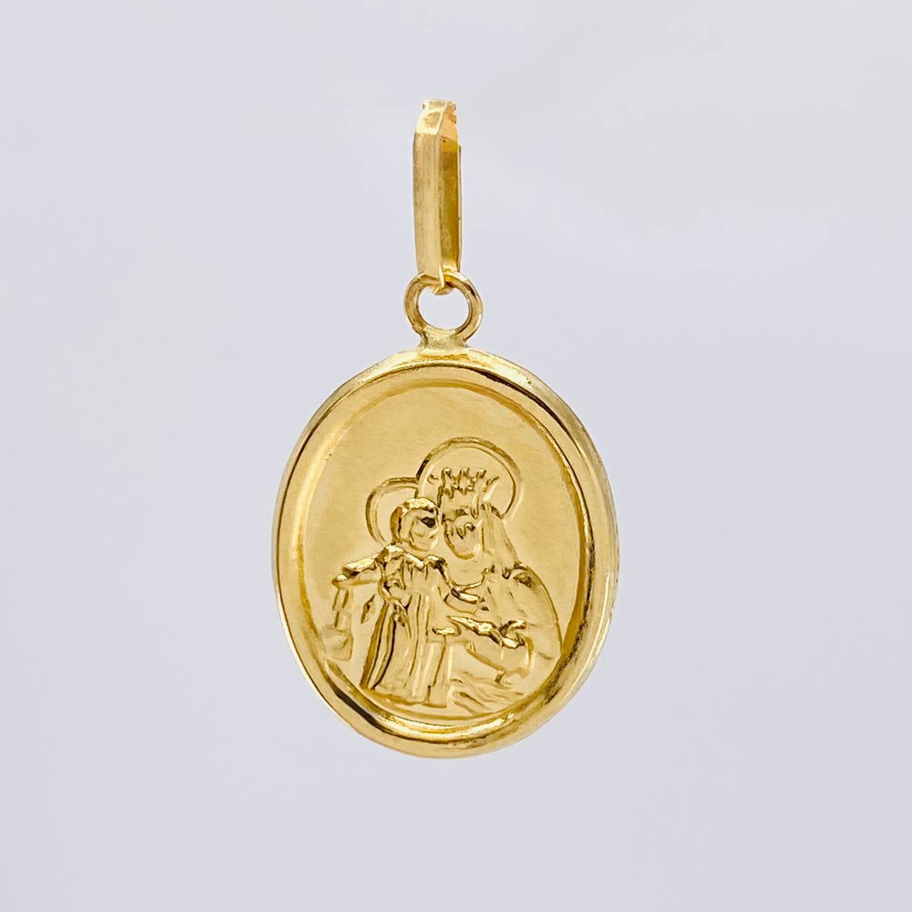 Pendant Virgen Del Carmen 0.4 g / 3/4 in Yellow Gold 18K