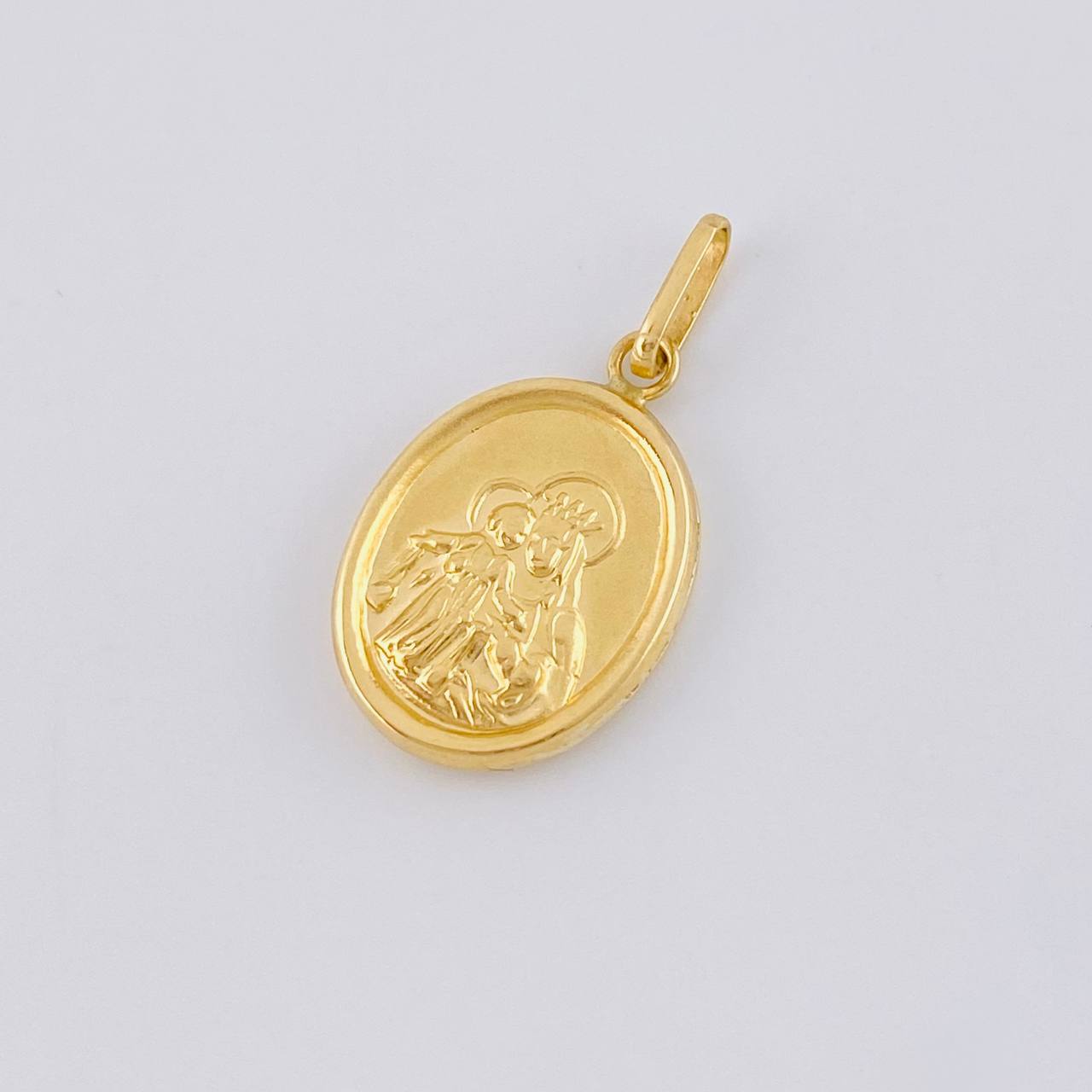 Dije Virgen Del Carmen Mate 0.95 g / 1 in Oro Amarillo 18K
