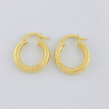 Candongas Jaz 1.3 g / 1 in Oro Amarillo 18K