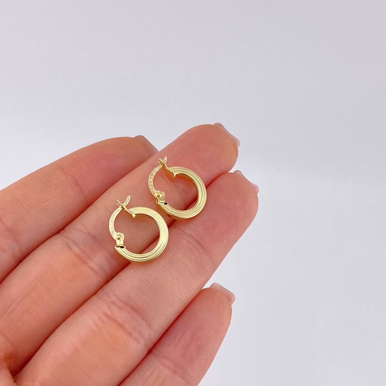 Candongas Fino 1.2 g / 1 in Oro Amarillo 18K