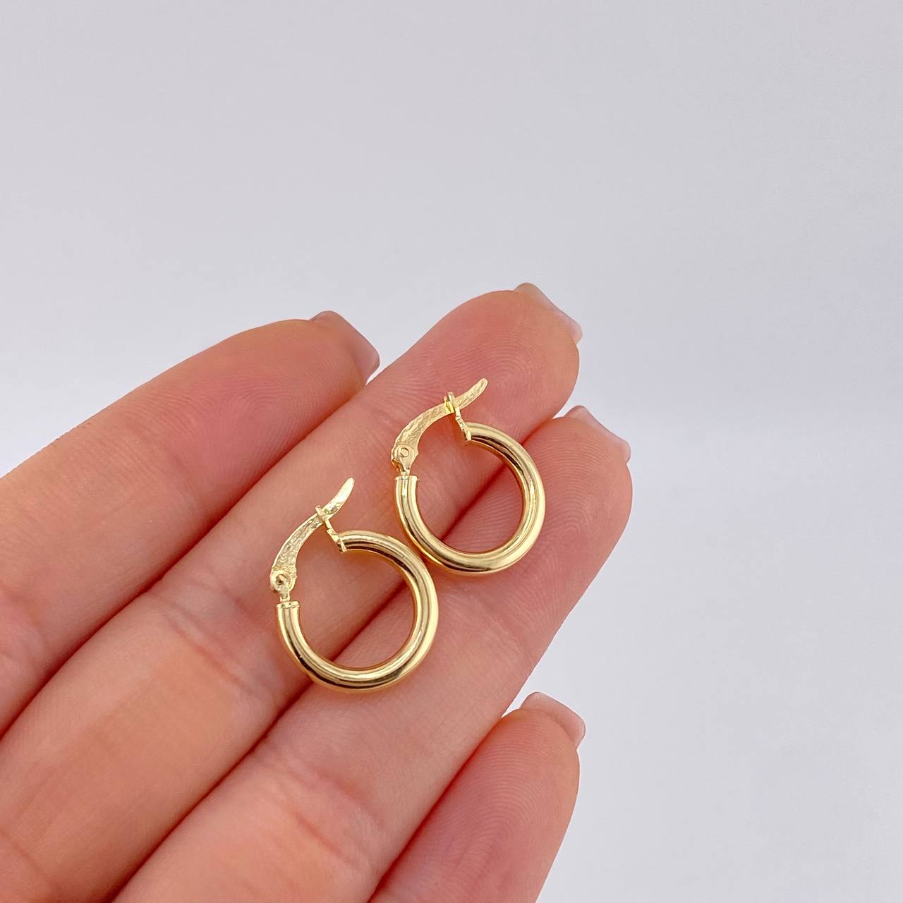 Candongas Emi 1.5 g / 1 in Oro Amarillo 18K