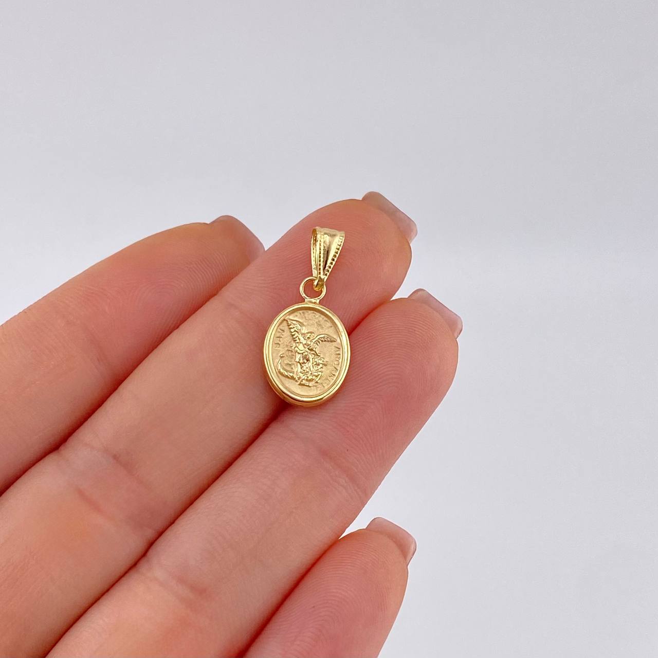 Pendant San Miguel Matte 0.9 g / 3/4 in Yellow Gold 18K