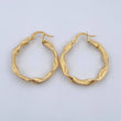 Hoop Earrings Bella 2.8gr / 3cm / 18K Gold $