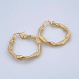 Hoop Earrings Bella 2.8gr / 3cm / 18K Gold $