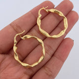 Hoop Earrings Bella 2.8gr / 3cm / 18K Gold $