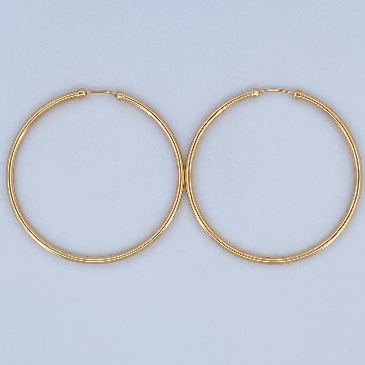 Hoop Earrings Caponeras 3.35gr / 4.3cm (1.7in) / 18K Gold $