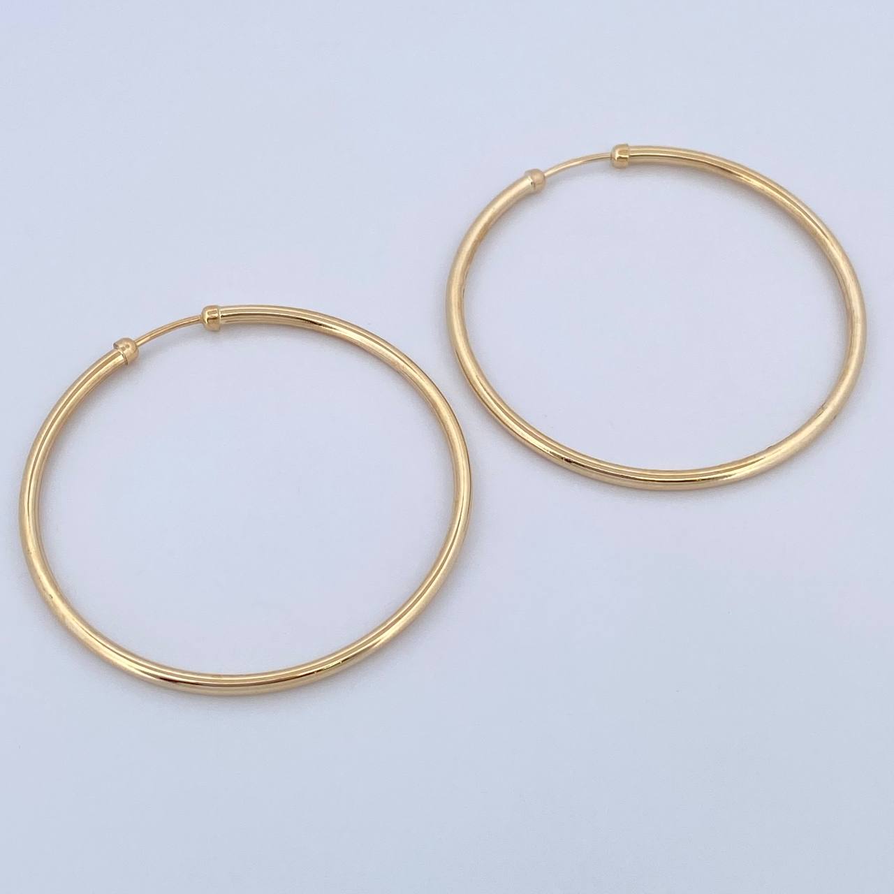 Hoop Earrings Caponeras 3.35gr / 4.3cm (1.7in) / 18K Gold $
