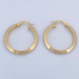 Hoop Earrings Clau 2.3gr / 3cm / 18K Gold &