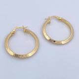 Hoop Earrings Clau 2.3gr / 3cm / 18K Gold &