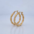 Hoop Earrings Angi 3.05gr / 1.1in / 18K Gold $